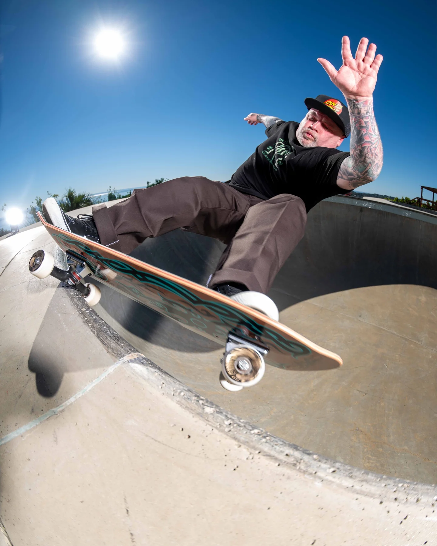 9.9in Eric Dressen Tribal Reissue Santa Cruz Skateboard Deck - Image 3